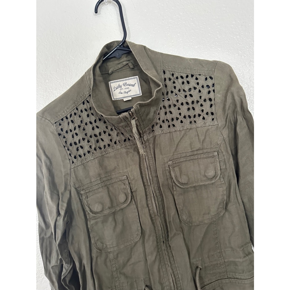 Women's Lucky Brand Green Jacket Size S